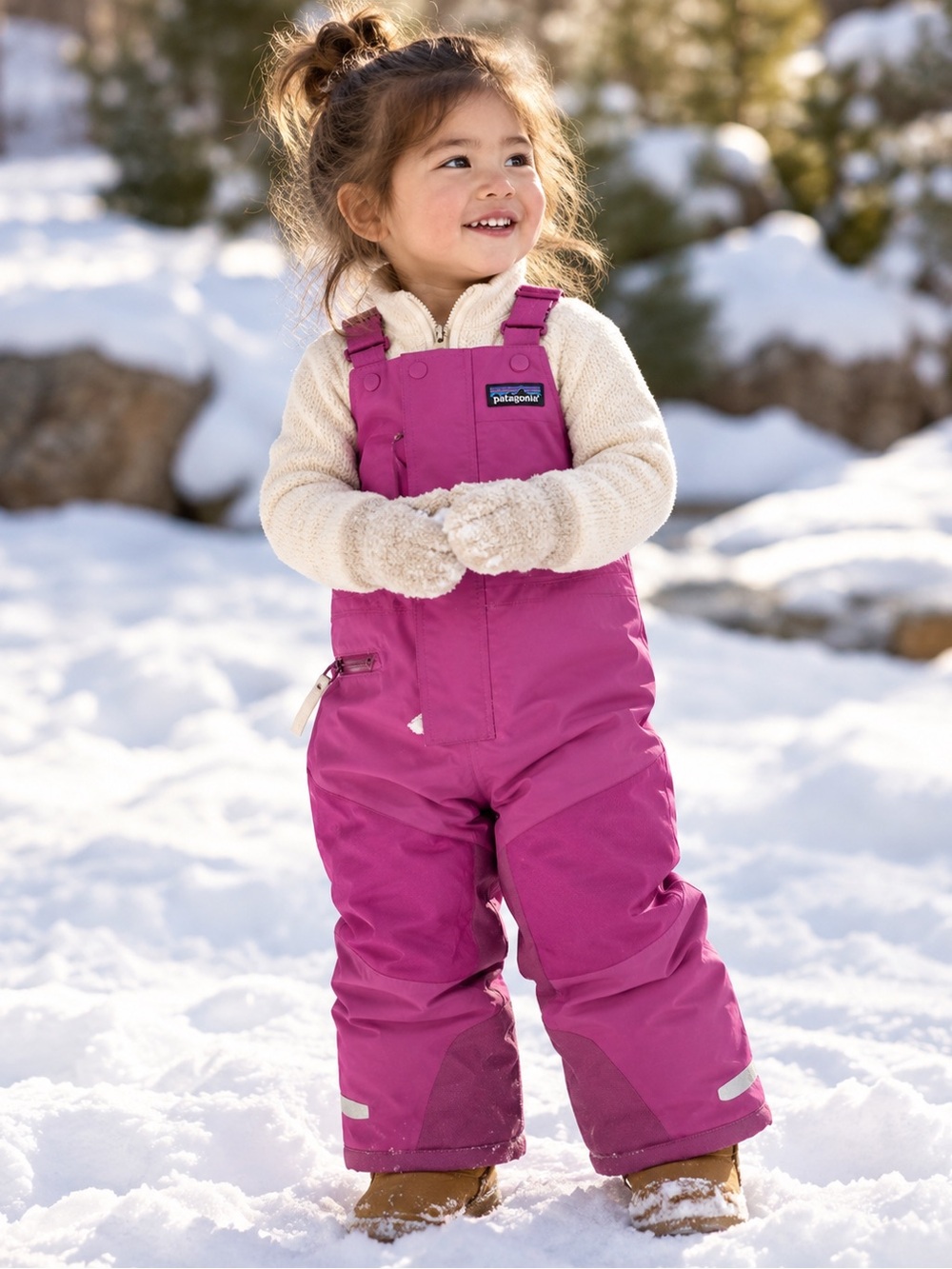Patagonia Baby Snow Pile Bibs 2T Range Pink Insulated Waterproof Snow Pants